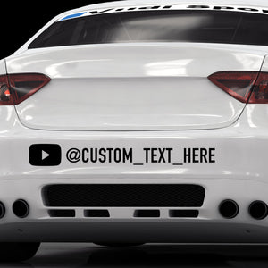 Large Youtube Social Media Decal Sticker