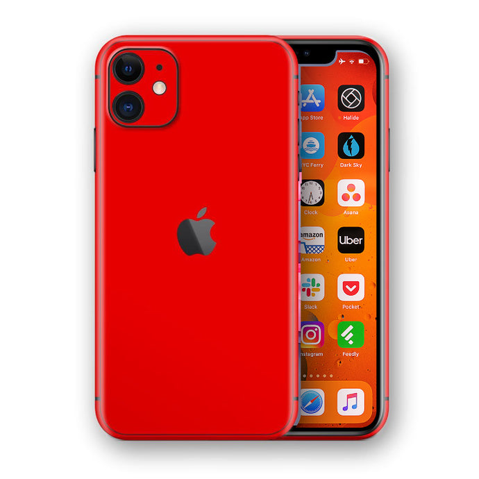 iPhone 11 Matt Red Phone Skin Case