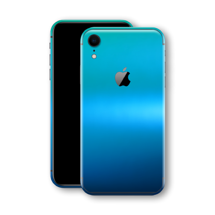 iPhone XR Phone Skin Caribbean Shimmer Flip Colour Satin