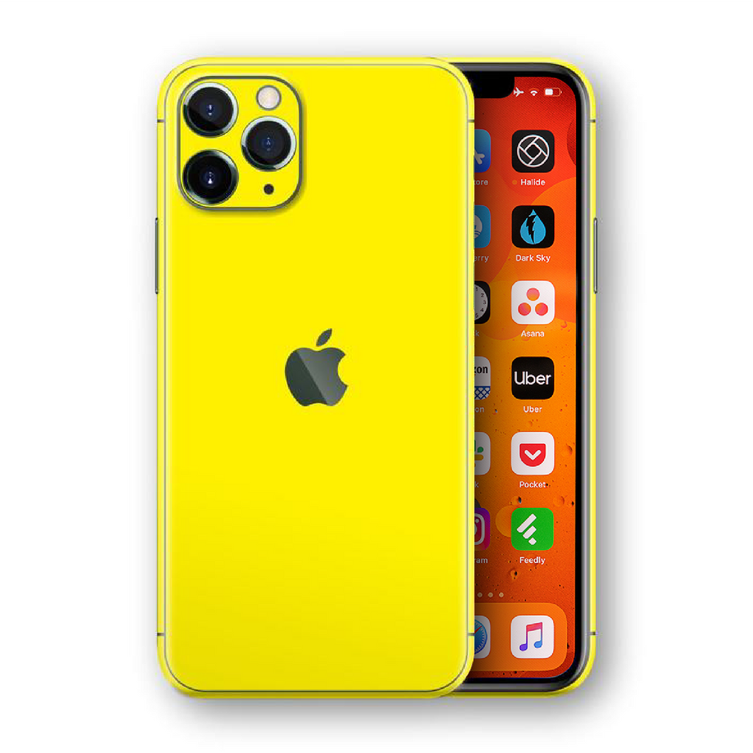Iphone 11 Pro Max Yellow IPhone 11 Pro Max Gloss Lucid Yellow Skin