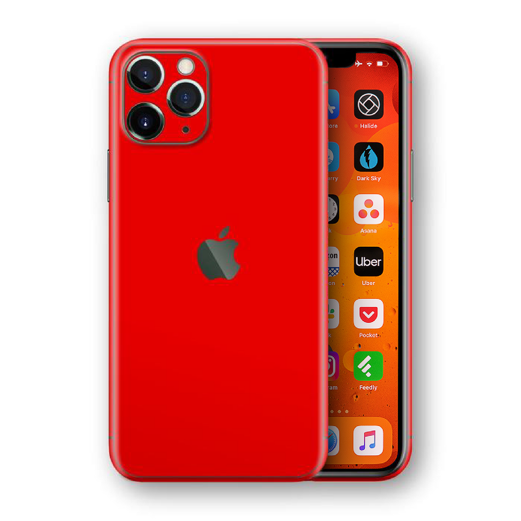 iPhone 11 Pro Red Matt Skin