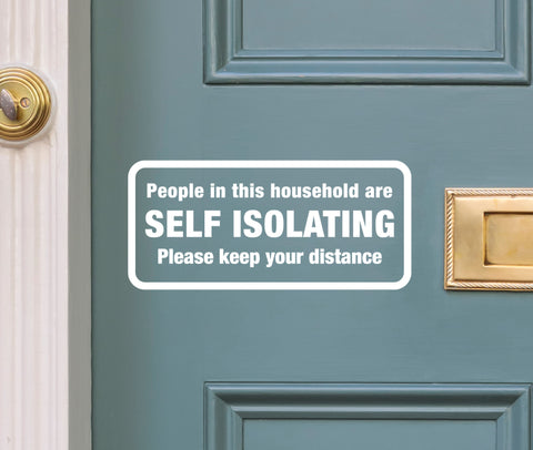 Self Isolating Decal