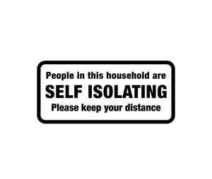 Self Isolating Decal